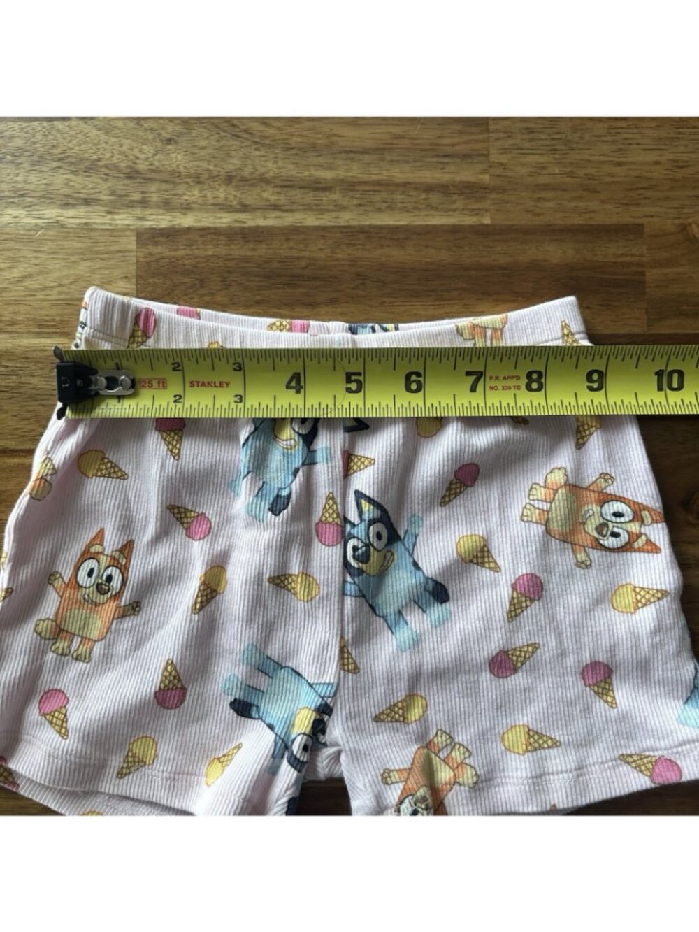 Zara Bluey Bingo Matching Set Ribbed Shorts & Top Size 4 Yr Disney Pink Icecream - Picture 6 of 16